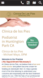 Mobile Screenshot of clinicadelospies.net